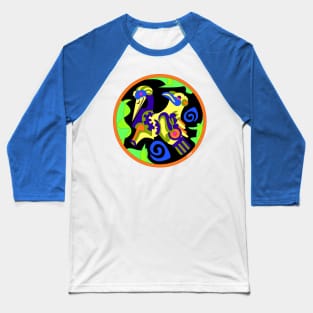 the beak and peak ecopop glyph codex of birds in totonac art Baseball T-Shirt